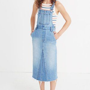 Madewell NWT Reconstructed Overall Dress Size 8
